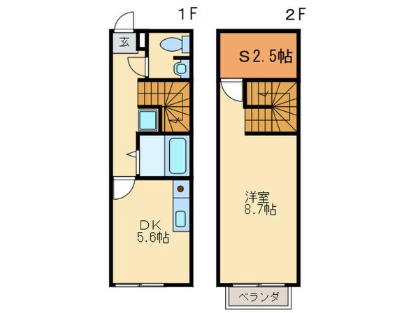 CasaJR箱崎ⅡB棟の物件間取画像